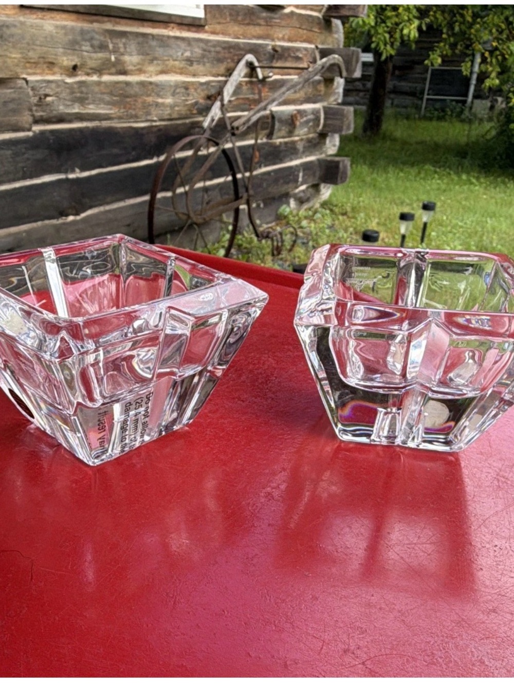 Rosenthal Classic 44% Lead Crystal Candle Holders  Made In Germany - Pair